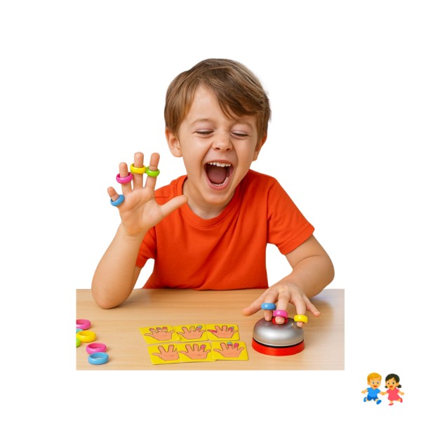 Juguete Didáctico Juego Patrones De Anillos Con Elásticos