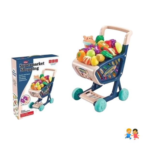 Juego Carrito De Compras Supermercado Con Accesorios 36 Pcs
