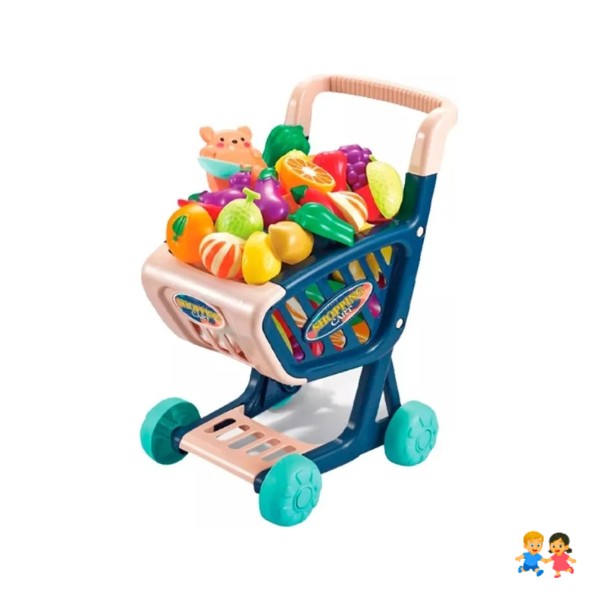 Juego Carrito De Compras Supermercado Con Accesorios 36 Pcs