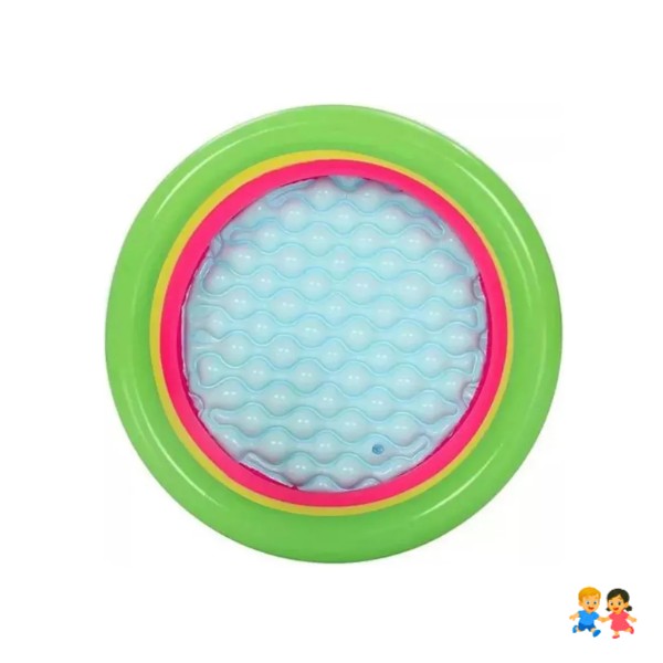 Pileta Inflable Redonda Tricolor 90 Cm Bebes Niños Infantil.