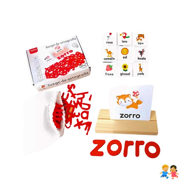 Juego Didáctico Infantil De Ortografía Letras.