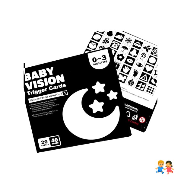 Tarjetas Bebe Estimulo Visual De Alto Contraste 6-12 Meses.