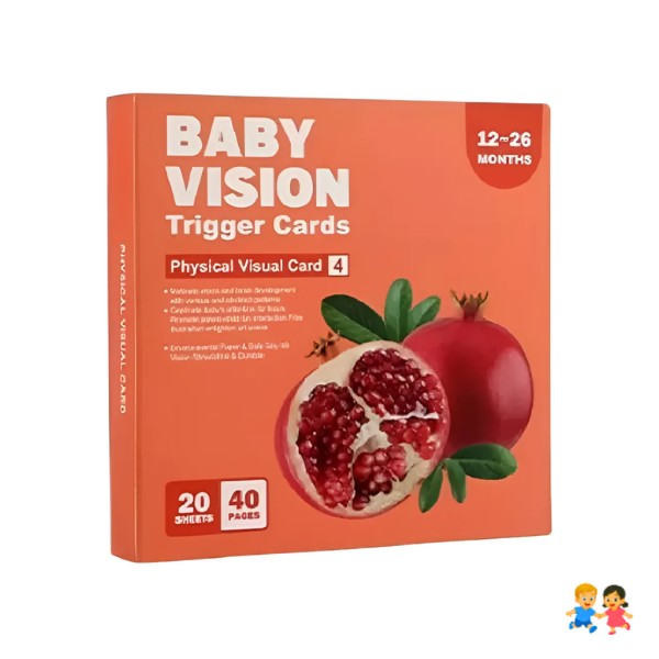 Tarjetas Visuales Educativas  con  Alto Contraste 12 a 36 Meses