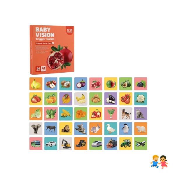 Set Tarjeta Estimulación Visual Cognitivas Bebé 0 -36 Meses.