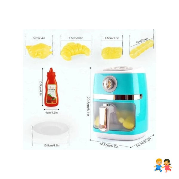 Freidora De Aire Eléctrica Infantil Accesorios Juguete