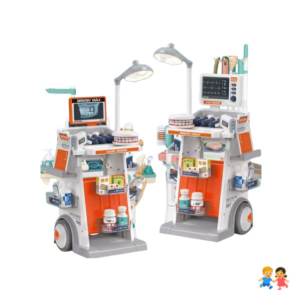 Set Doctor Carrito Niña O Niño Luz Y Sonido Con Accesorios