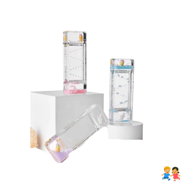 Reloj Arena De Aceite Goteo Líquido Burbujas