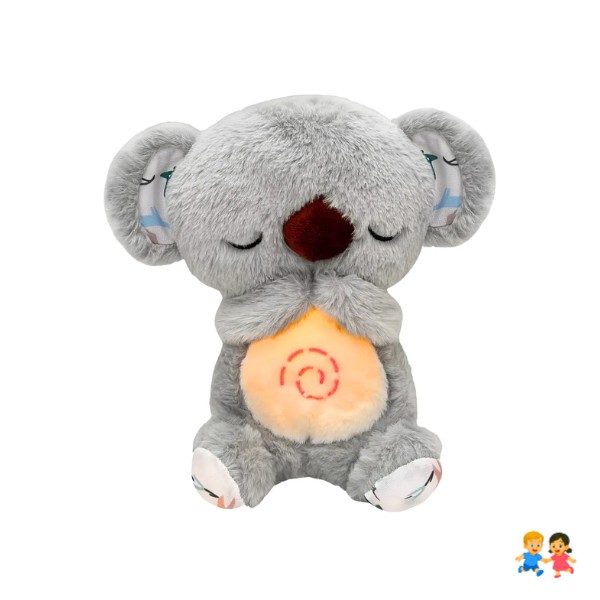 Koala Con Voz Y Respiración, Hora De Dormir Color Gris.