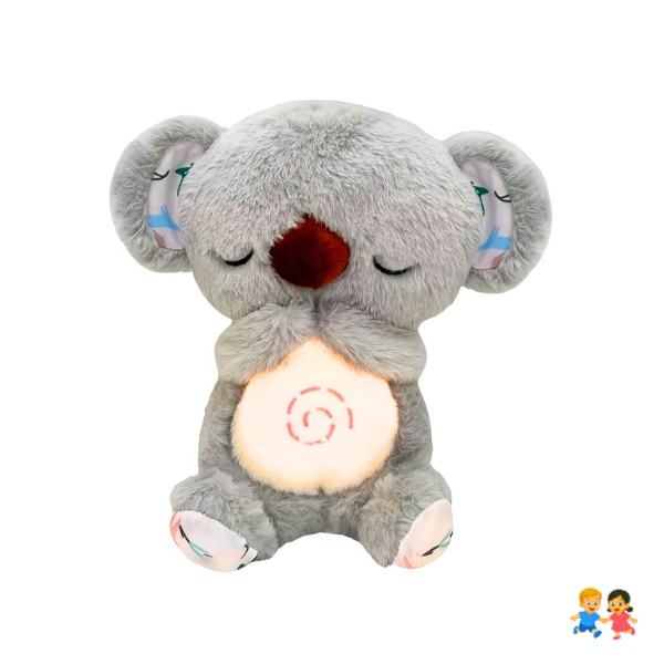 Koala Con Voz Y Respiración, Hora De Dormir Color Gris.