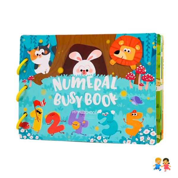 Libro Sensorial Montessori Didáctico Con Velcro Para Niños.