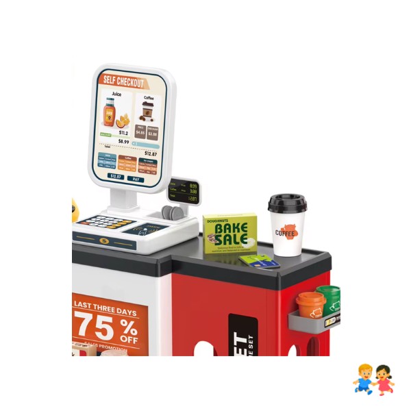 Juego Supermercado Minimarket Con Accesorios 47 Pcs Multiuso