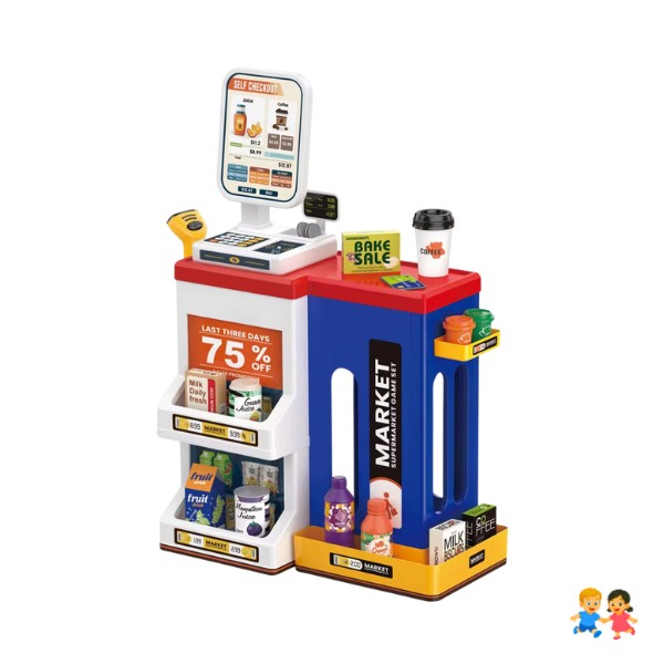 Juego Supermercado Minimarket Con Accesorios 47 Pcs Multiuso