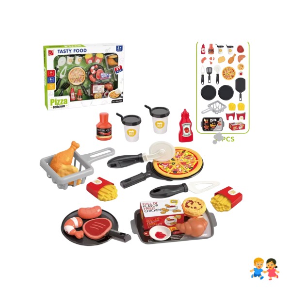 Juego De Comida Didáctica Para Armar Y Cortar