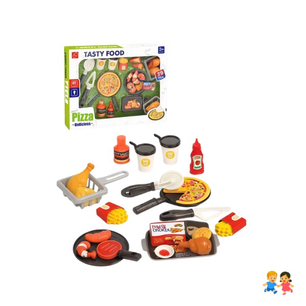 Juego De Comida Didáctica Para Armar Y Cortar
