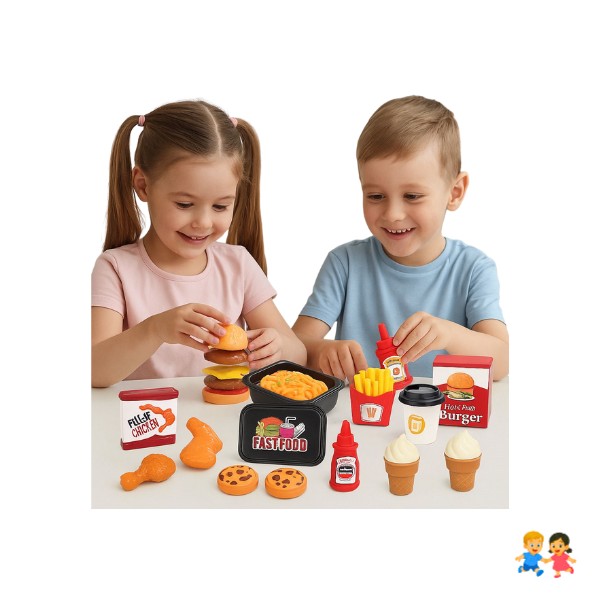 Juego De Comida Didáctica Para Armar Y Cortar