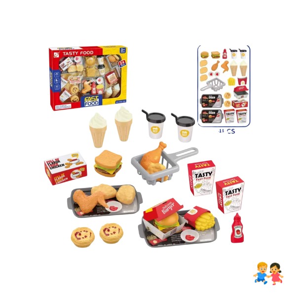 Juego De Comida Didáctica Para Armar Y Cortar
