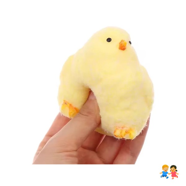 Squishy Pollito Esponjoso Y Peludito Ultrasuave