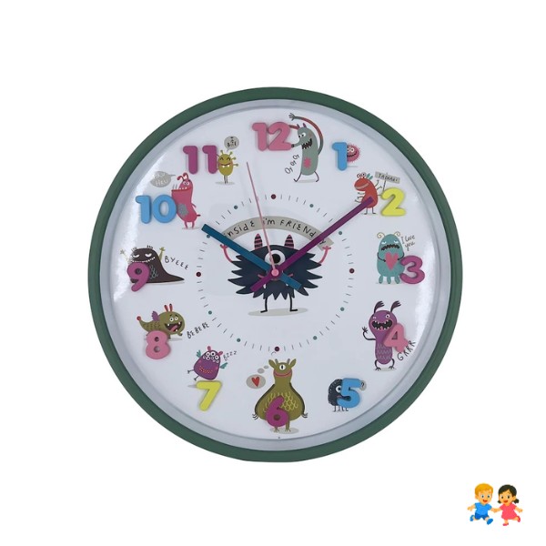 Reloj De Pared Mural Divertido Niños