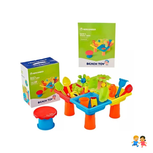 Mesa De Arena Juego De Playa Diversión Niños Verano Juego