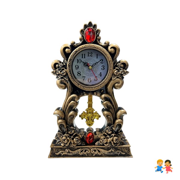 Reloj de Mesa Estilo Vintage Elegantes con Detalles Decorativo
