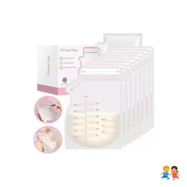 Pack 30 Bolsas Para Leche Materna De 250 Ml