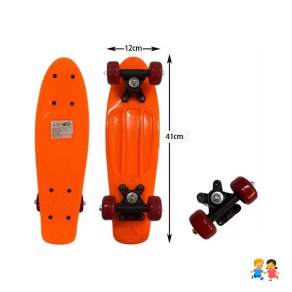 Skate Patineta Multicolor Para Niños Y Niñas 40kg