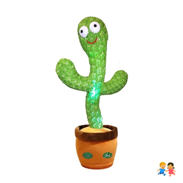 Cactus Bailarín Musical Repetidor Recargable Voz Interactivo
