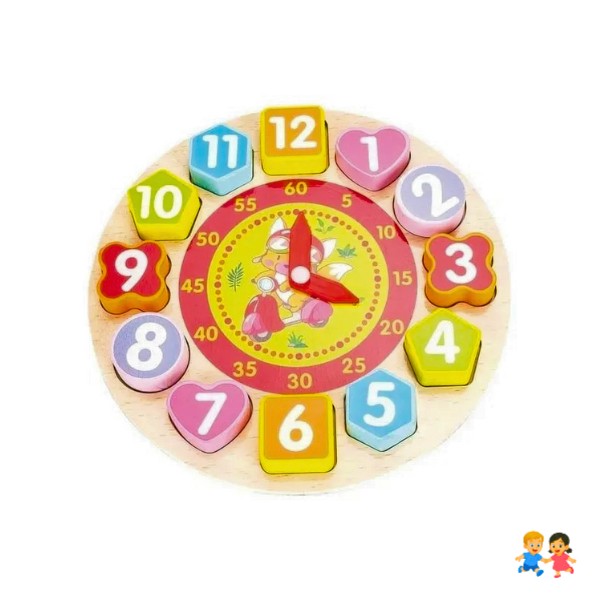 Juguete Didáctico, Reloj De Enseñanza Para Niños Armable