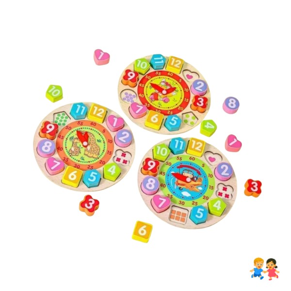 Juguete Didáctico, Reloj De Enseñanza Para Niños Armable