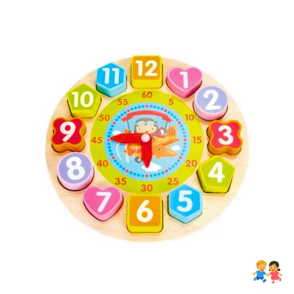 Juguete Didáctico, Reloj De Enseñanza Para Niños Armable