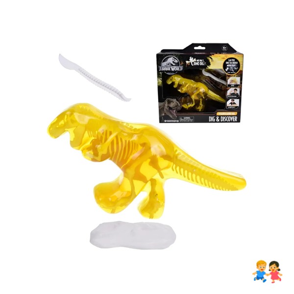 Dinosaurio Tiranosaurio Rex Jurassic World Dig Discover Gel