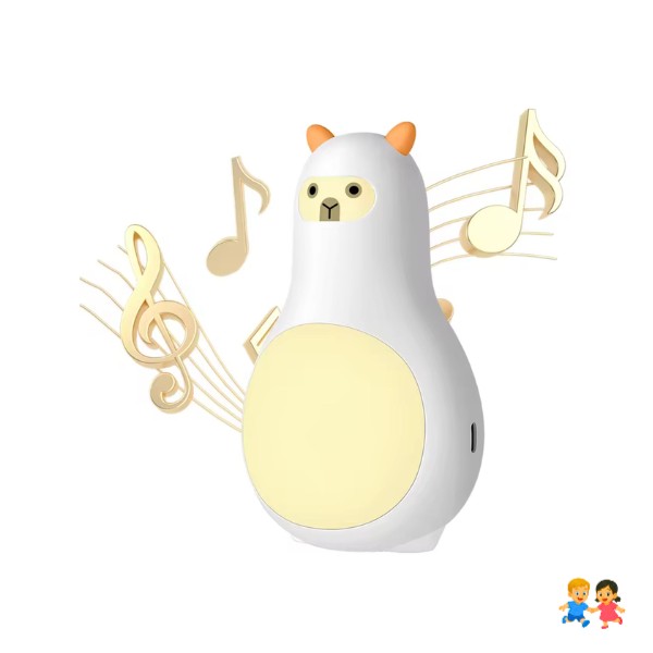 Ruido Blanco para Bebés Alpaca con Lámpara LED + 26 Sonidos Relajante