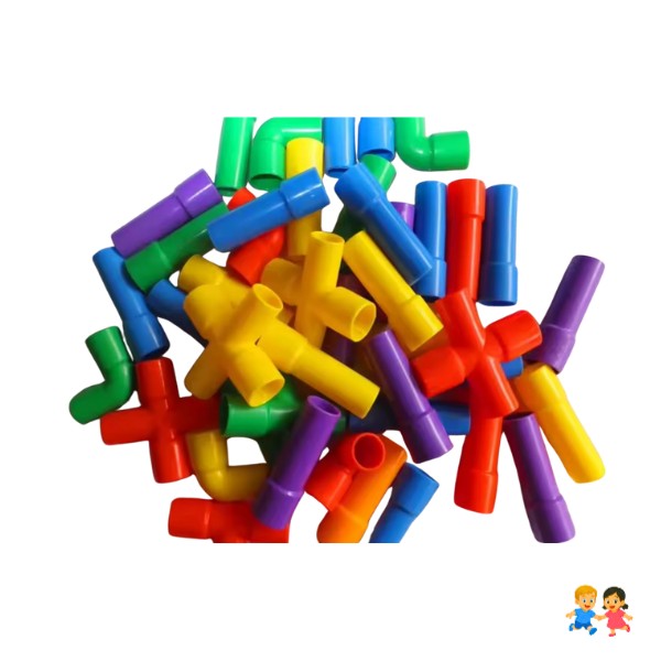 Juego Didáctico Tubos Conectores de Encaje para Niños