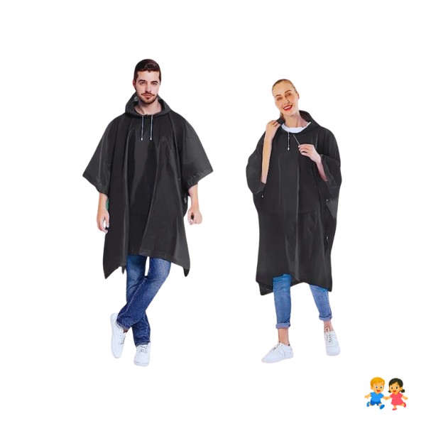 Capa Poncho Para La Lluvia 100% Impermeable