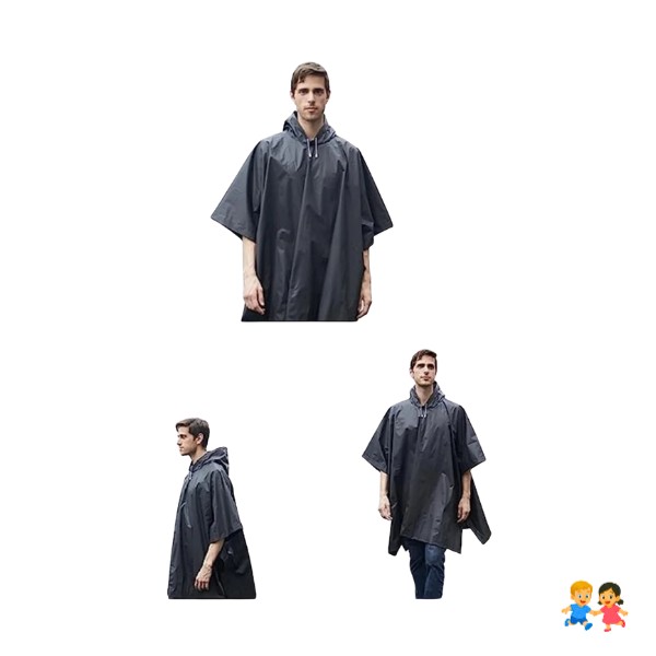 Capa Poncho Para La Lluvia 100% Impermeable