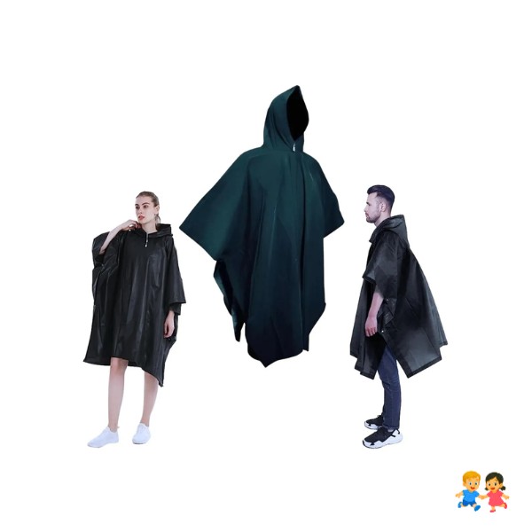 Capa Poncho Para La Lluvia 100% Impermeable
