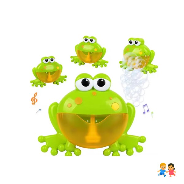 Rana Juguete Infantil Para Baño Con Lanzador De Burbujas Automático