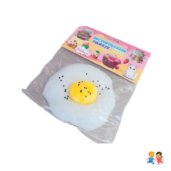Juguete Squishy Huevo Frito Antiestrés Pegajoso Multicolor