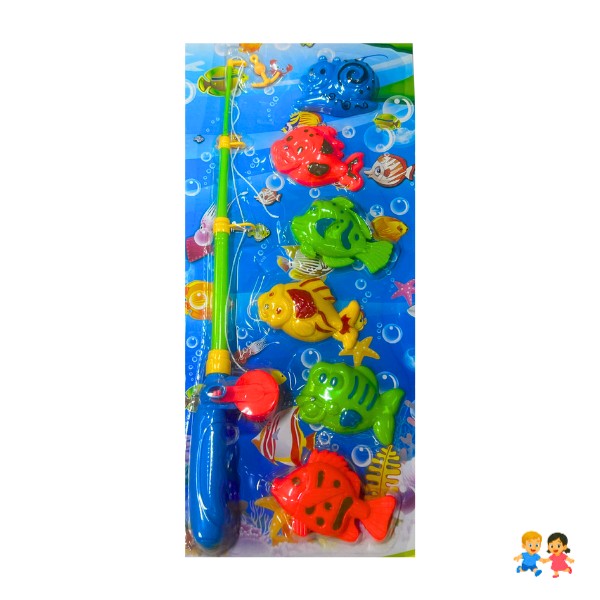 Pack Pesca Milagrosa Juego Con peces + Caña Pescar