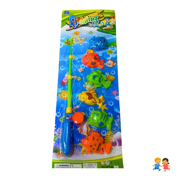 Pack Pesca Milagrosa Juego Con peces + Caña Pescar