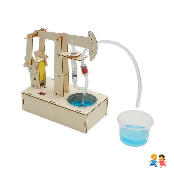 Kit Bomba Hidráulica de Madera  Proyecto Ciencia  para Niños