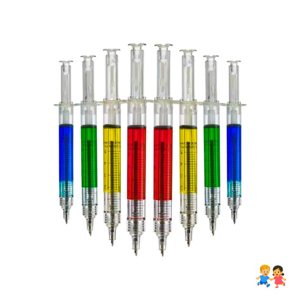Lapiz Jeringa Bolígrafo Gel Vacuna Lapicero