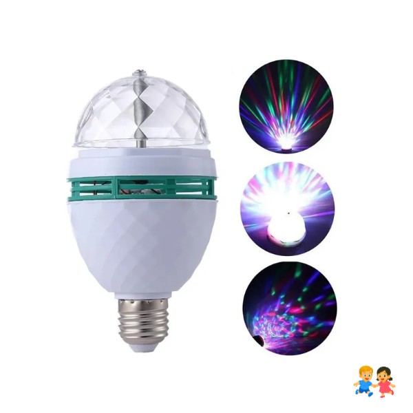 Ampolleta Giratoria Colores Led Fiestas Cumple Luz