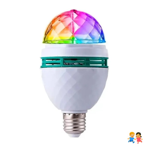 Ampolleta Giratoria Colores Led Fiestas Cumple Luz