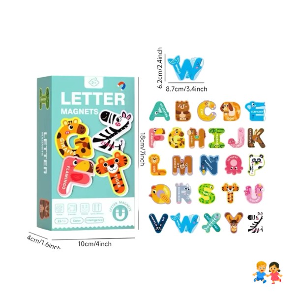 Letras Del Abecedario Mas Animales Con Iman
