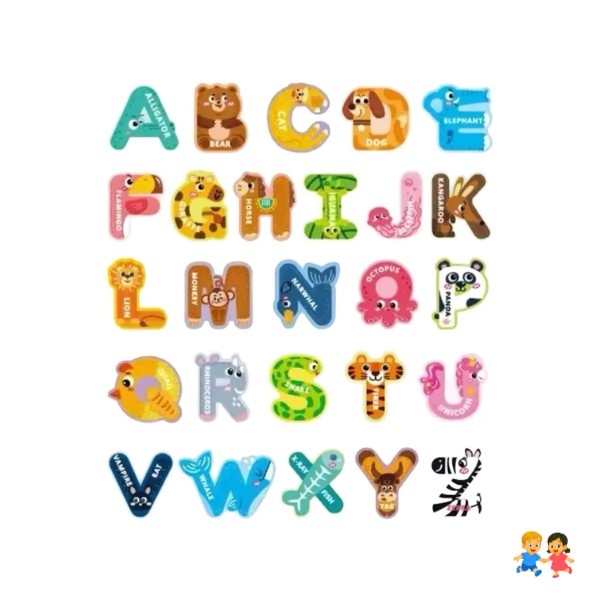 Letras Del Abecedario Mas Animales Con Iman