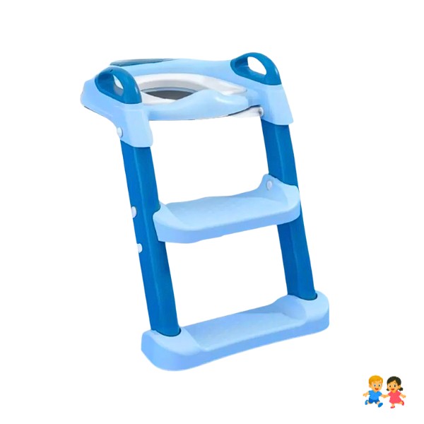 Asiento Adaptador Escalera Inodoro Wc Para Niños Acolchado