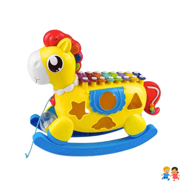 Juego Didáctico Caballito Musical Y Luces Xilófono-piano