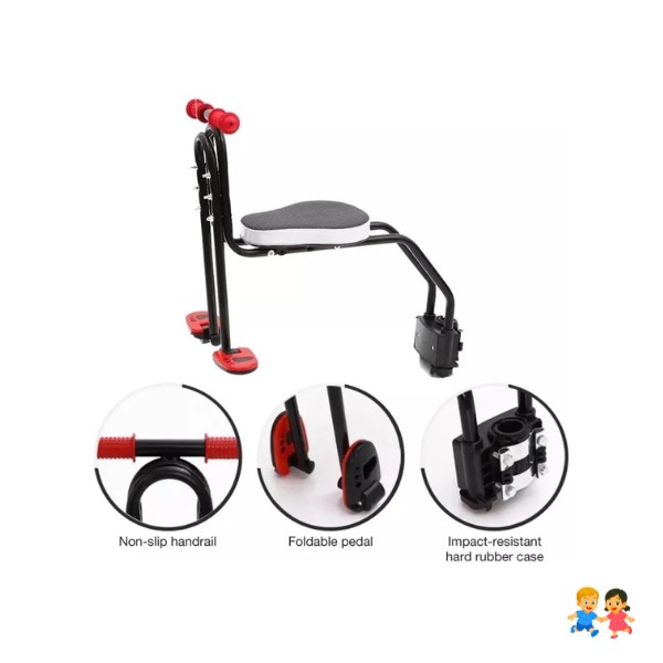 Silla Asiento Delantero Niños Porta Bebés Bicicleta Soporte Bici