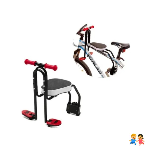 Silla Asiento Delantero Niños Porta Bebés Bicicleta Soporte Bici